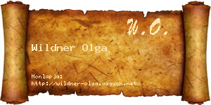 Wildner Olga névjegykártya
